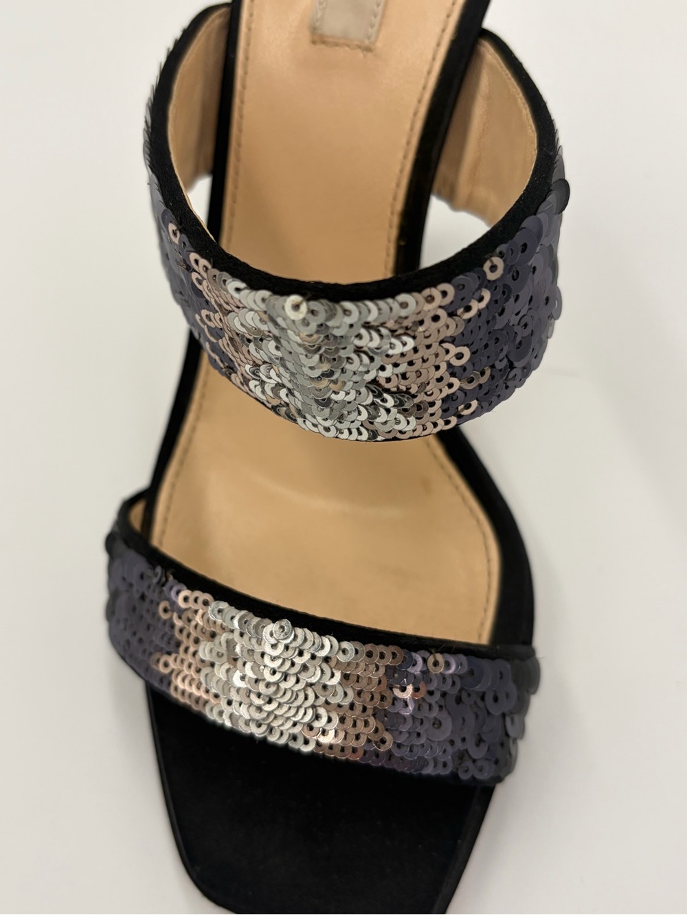 Prada Runway sequin Heels Sandals Slingback Mules 90s Size 35 US 5 New - Picture 8 of 16